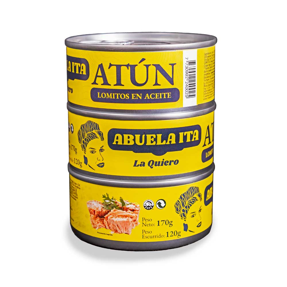 Lomos de atún en aceite vegetal Abuela Ita