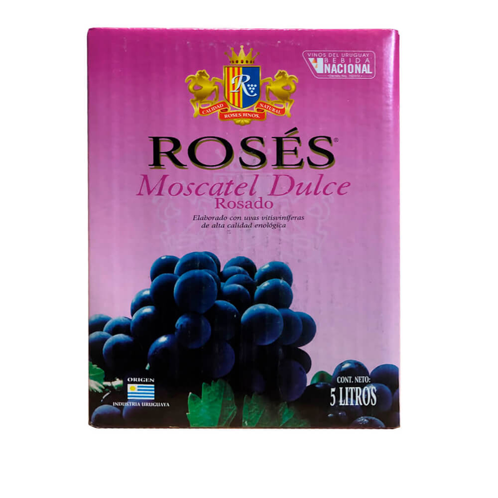 Vino Roses Moscatel Dulce Rosado 5 litros