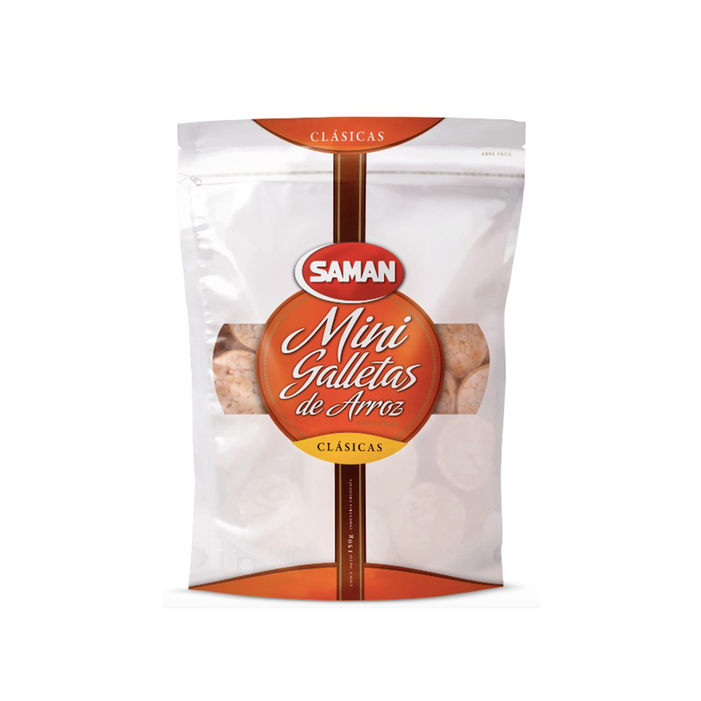 Mini galletas de arroz con sal 